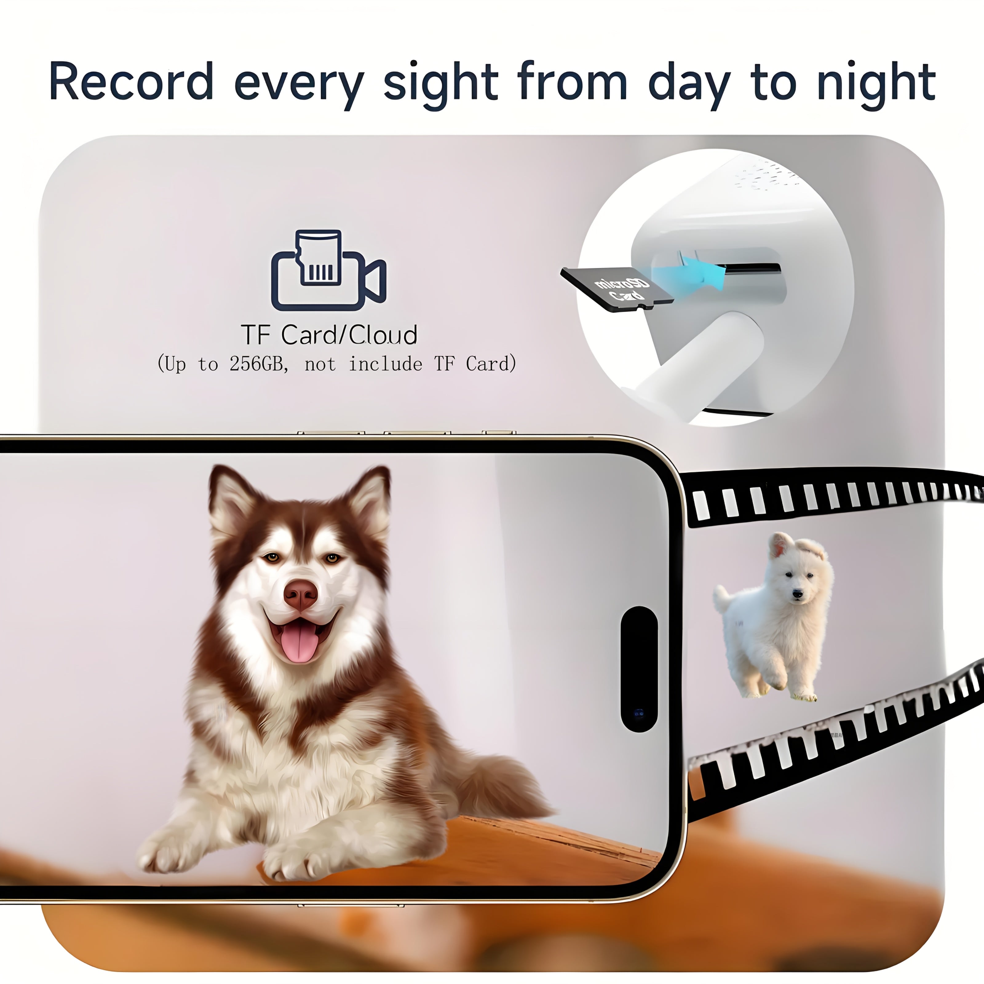 4PC Smart 1080p Wi-Fi Smart Home Security Camera 2MP, HD,Real-time APP Alerts, 2-Way Audio, with Motion Tracking for Baby & Pet