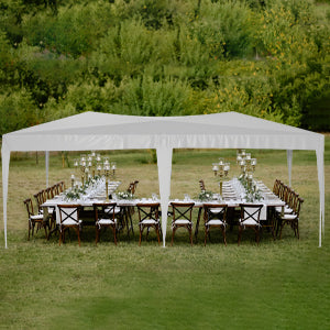 LZBEITEM 10' x 20' Pop Up Canopy Tent with 6 Removable Sidewalls & Carry Bag, Waterproof Anti-UV Party Wedding Tents Gazebo