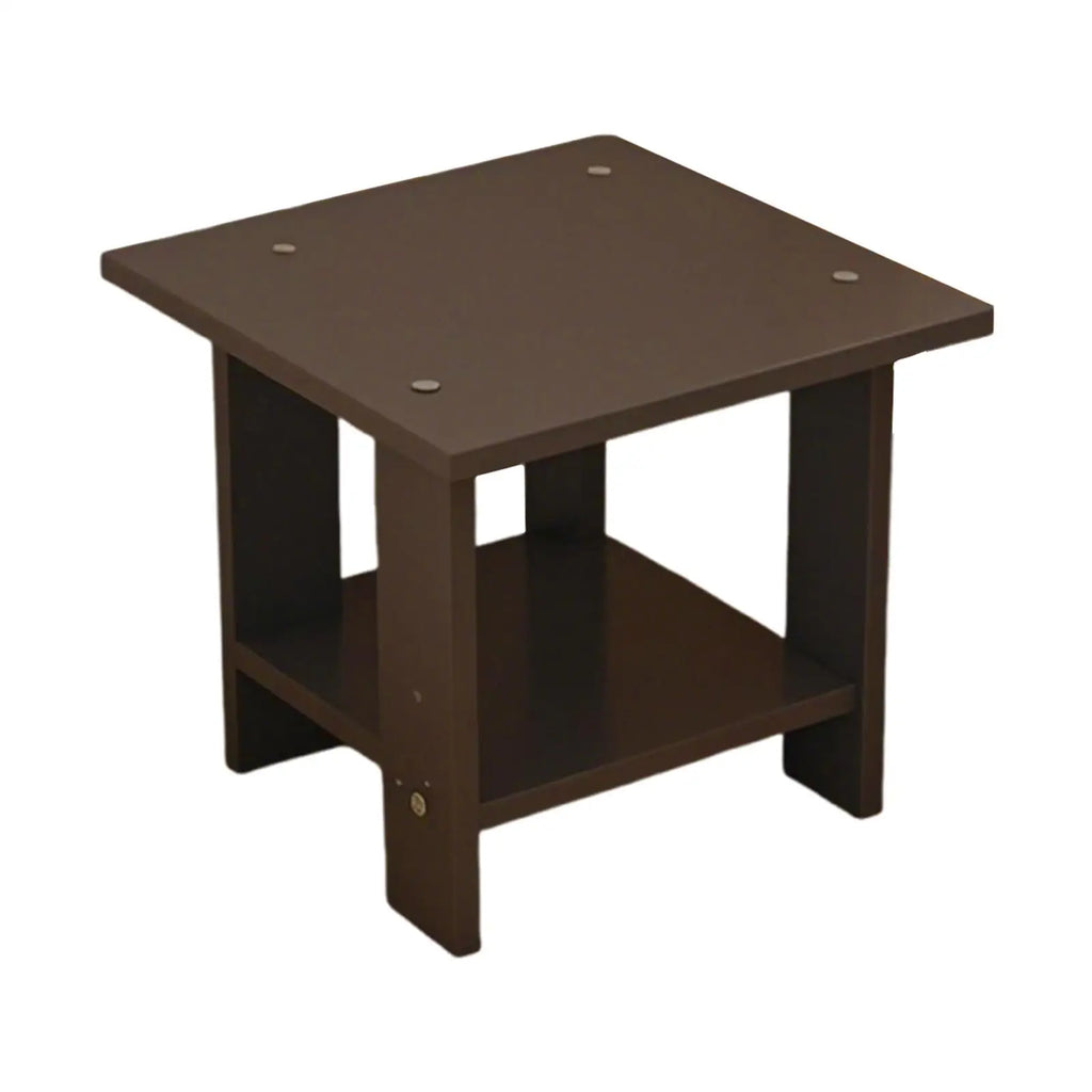 Wooden Double Layers Bedside Table Simple Solid Nightstands Night Table For Table Sofa Side Table Home Living Room Bedroom Furni