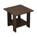 Wooden Double Layers Bedside Table Simple Solid Nightstands Night Table For Table Sofa Side Table Home Living Room Bedroom Furni