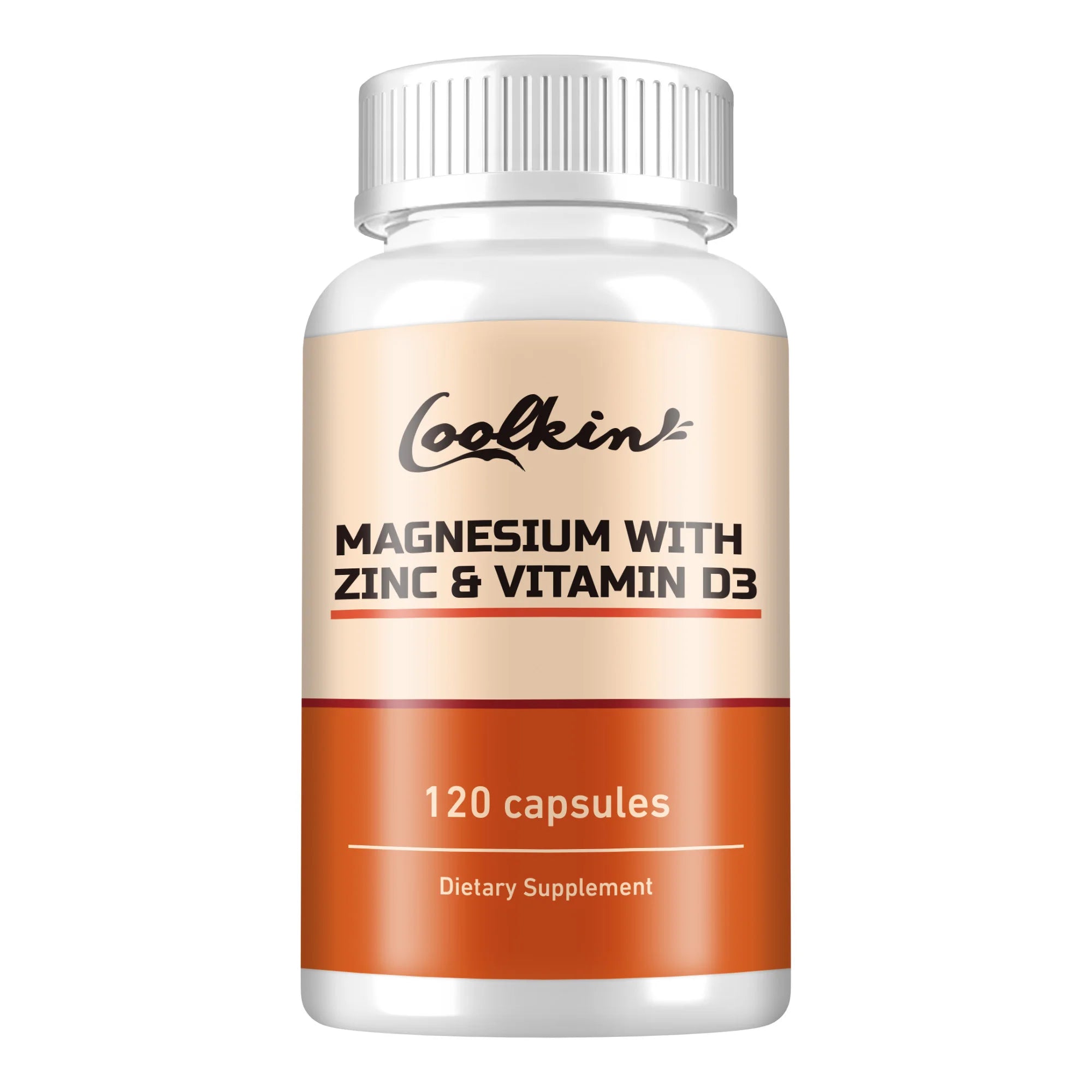 Magnesium with Zinc & Vitamin D3 - for Sleep, Bone, Heart, Immune Support, Relieve Stress and Improve Mood - 120 Capsules