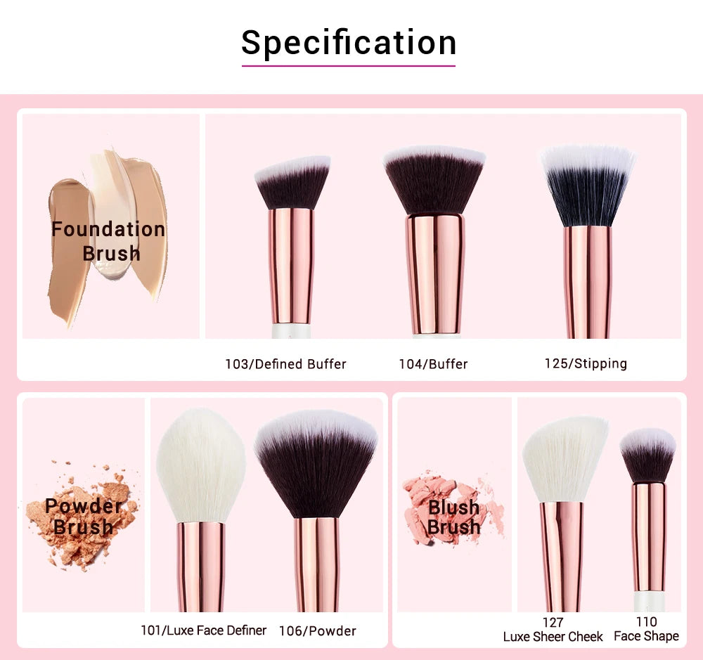 Jessup Professional Makeup Brushes Set,25pcs Makeup Brush Foundation Powder Eyeshadow Liner Highlighter Make Up Tools Kit T215