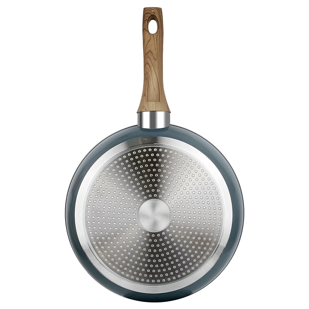 20/24/28cm Colorful Frying Pan with Wooden Handle, Nonstick Frying Pot,Pancake Omelet Pans for All Stoves, Home Kitchen Cookware