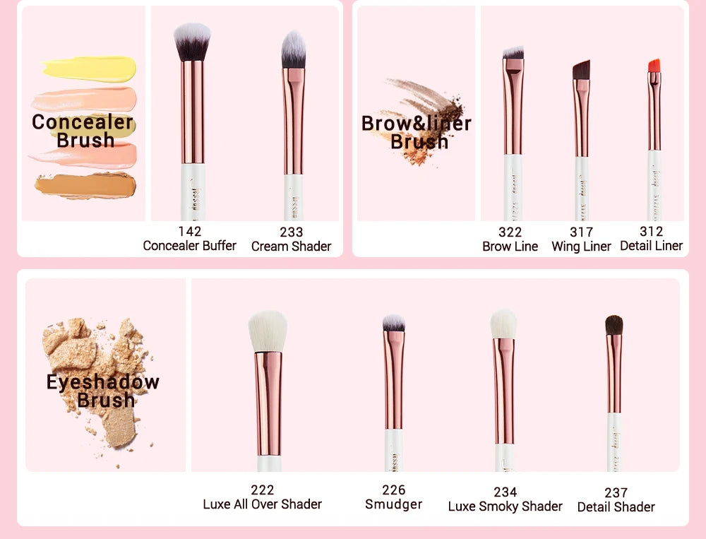 Jessup Professional Makeup Brushes Set,25pcs Makeup Brush Foundation Powder Eyeshadow Liner Highlighter Make Up Tools Kit T215