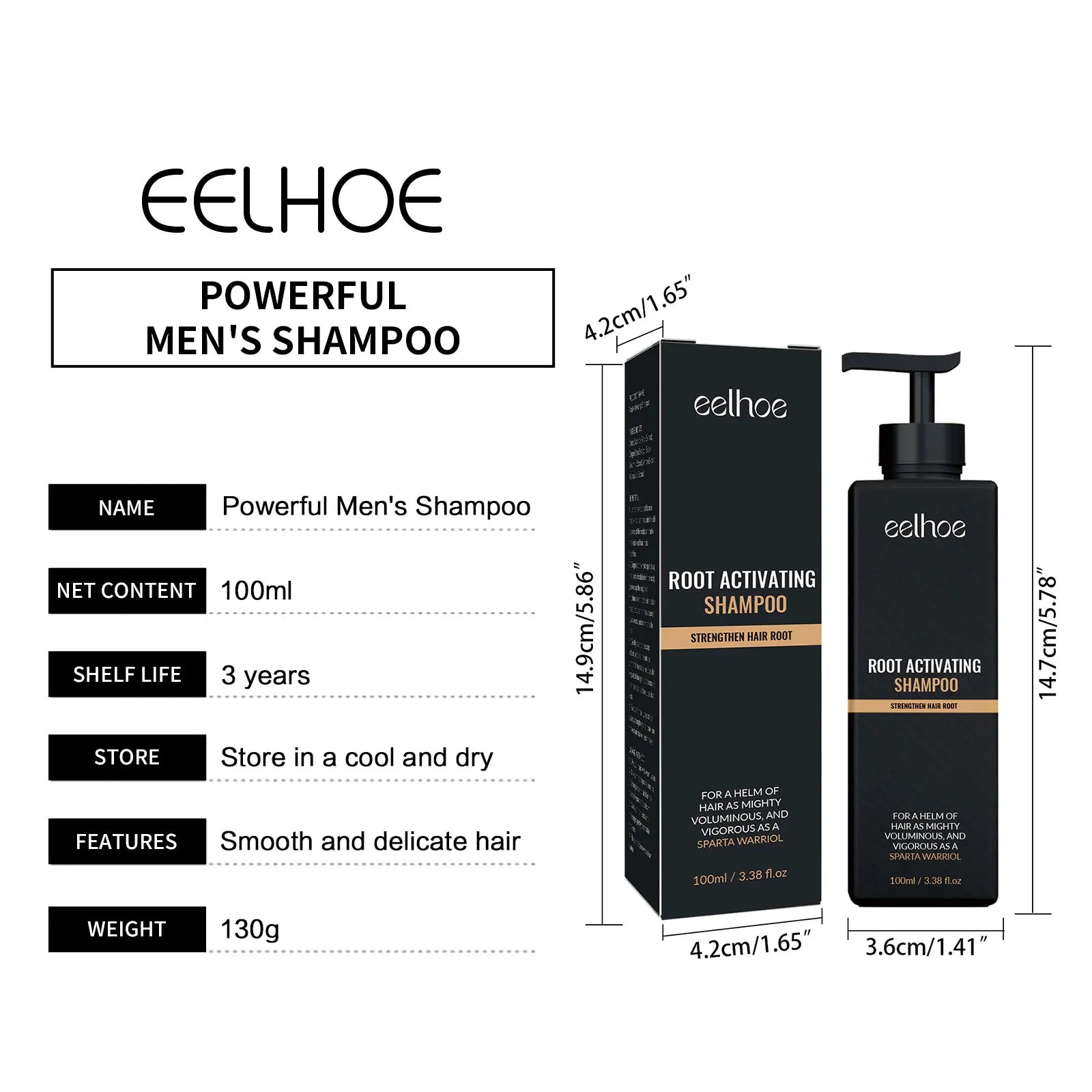 Hair Thickening Shampoo Promoting Scalp Circulation Non-irritating Oil Control Natural Roots Treatment Hair Nourishing Shampoo