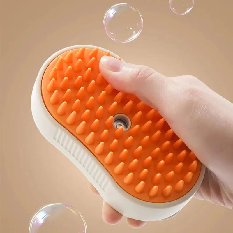 Steam brush for cats, steam brush for dogs 2025 new pet steam grooming comb, grooming brush, gentle combing, reduce flyaway hair