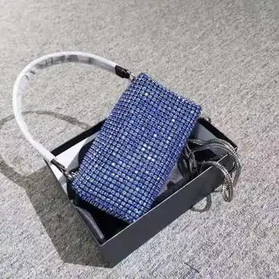 New Luxury Brand Designer Women Bags Rhinestone Bag Biling Flashing Diamond Full Bags Female Underarm Bag