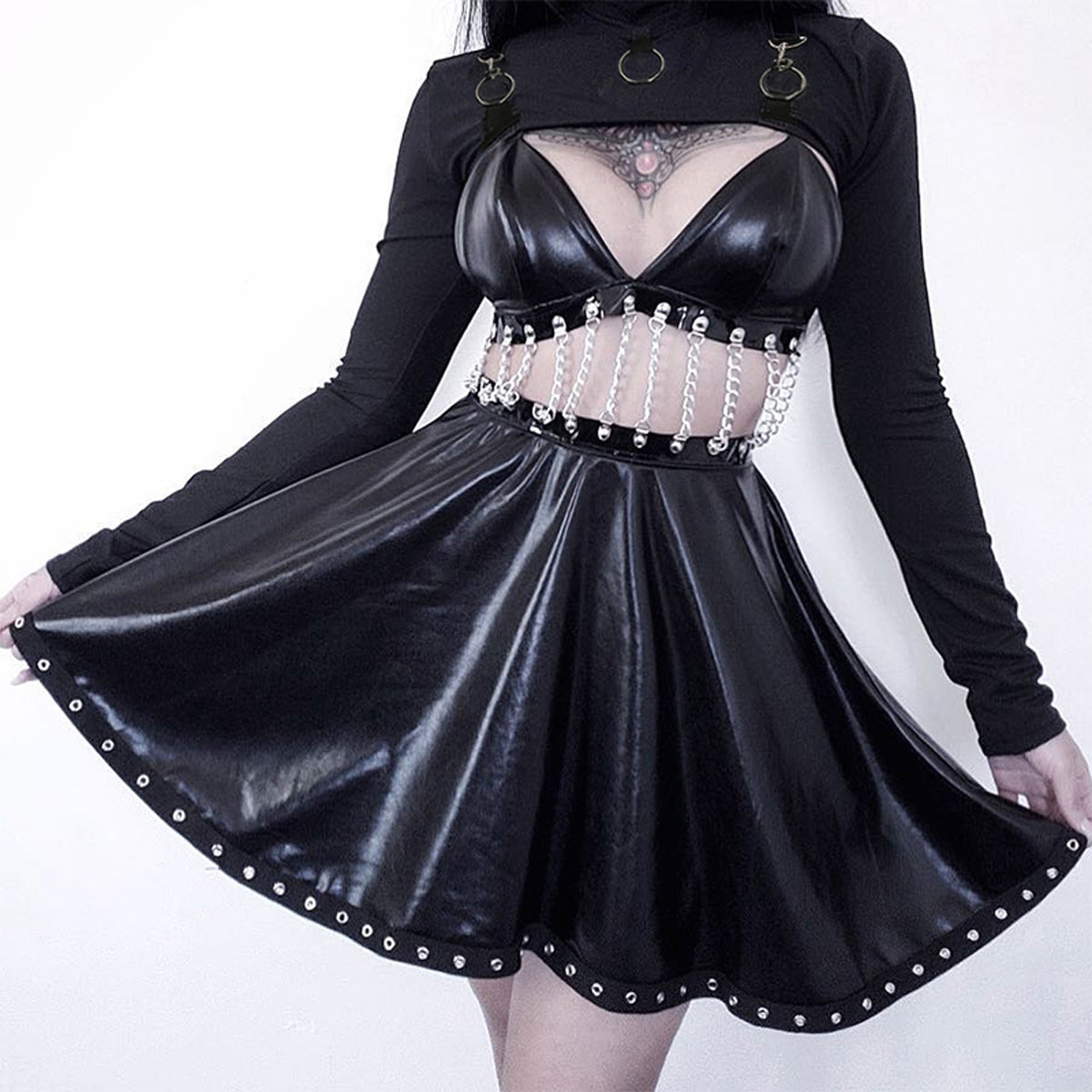Summer Sexy Mesh See Through T-Shirts Black O-Neck Long Sleeve  Turtleneck Sheer Transparent Short Crop Tops Sexy Club Party Top