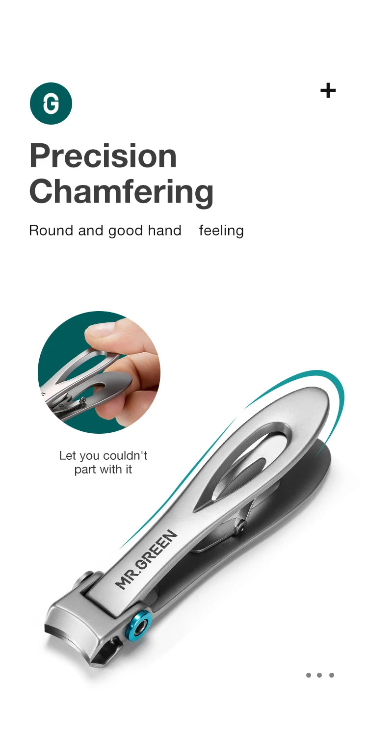 MR.GREEN Nail Clippers Stainless Steel Two Sizes Are Available Manicure Fingernail Cutter Thick Hard Toenail Scissors tools