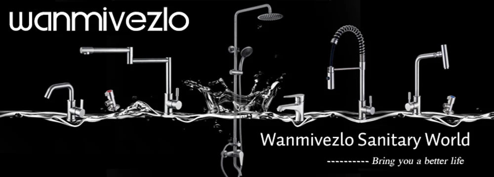 Wanmivezlo Waterfall Bathroom Basin Faucet Deck Mounted Cold Hot Water Mixer Single Hole Water Tap 3 Holes Washing Tap