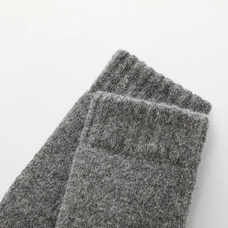 Men's Socks Winter Socks Calceta Hombre Skarpety Meskie Harajuku Super Plush Warm Funny Thickened Solid Socks Merino Wool Socks