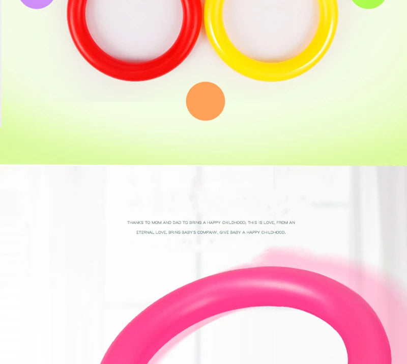 Encourage outdoor play 1 Set Hoop Ring Toss Game Durable and fun this plastic game includes a ferrule and is perfect for Toy