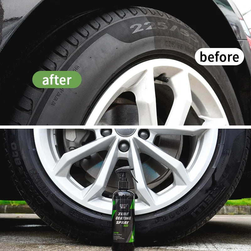 Car Tire Shine Spray Multi-purpose Tire Wheel Refurbishing Agent Cleaner Polishing Protection Car Accessories HGKJ S22