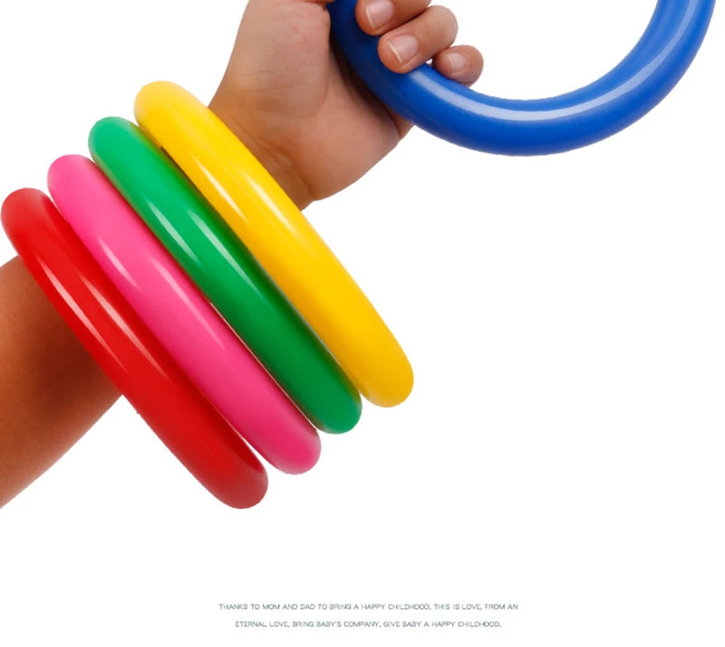 Encourage outdoor play 1 Set Hoop Ring Toss Game Durable and fun this plastic game includes a ferrule and is perfect for Toy