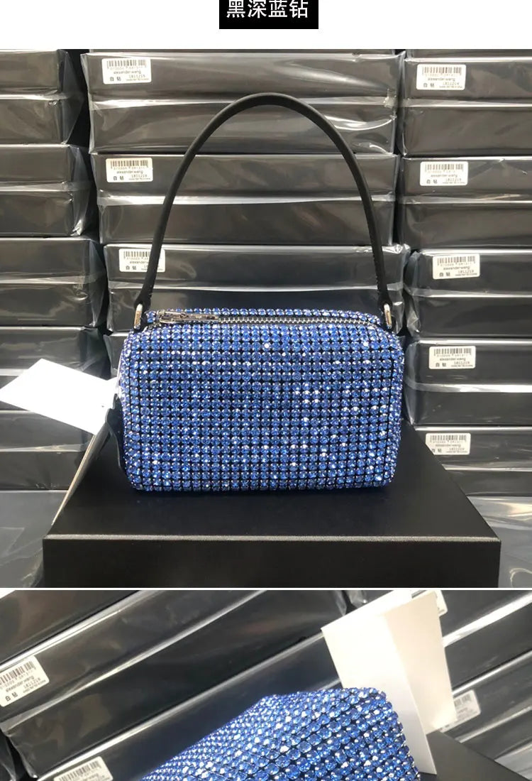 New Luxury Brand Designer Women Bags Rhinestone Bag Biling Flashing Diamond Full Bags Female Underarm Bag