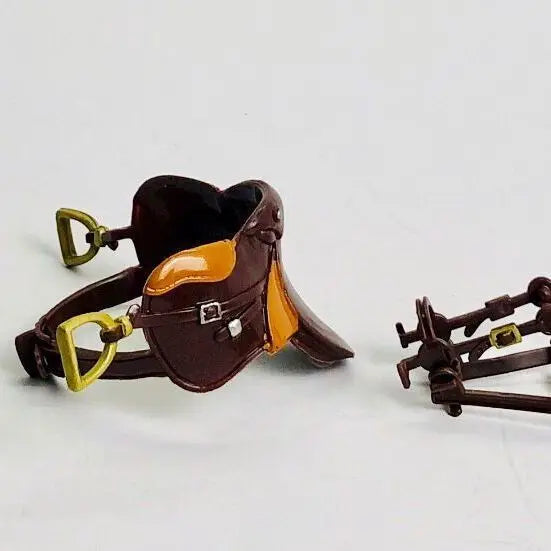 The dollhouse: simulation REINS saddle horse head riding supplies animal props mount model toy dolls