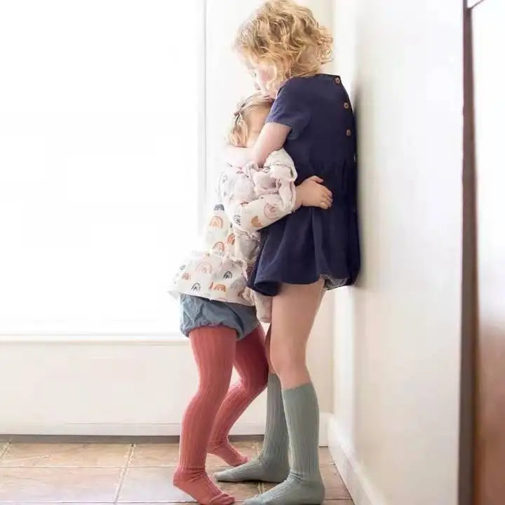 Baby Boys Girls Knee High Long Socks Cotton Breathable Stripe Soft Kids Sock Children School Uniform Socks For 0-8Years