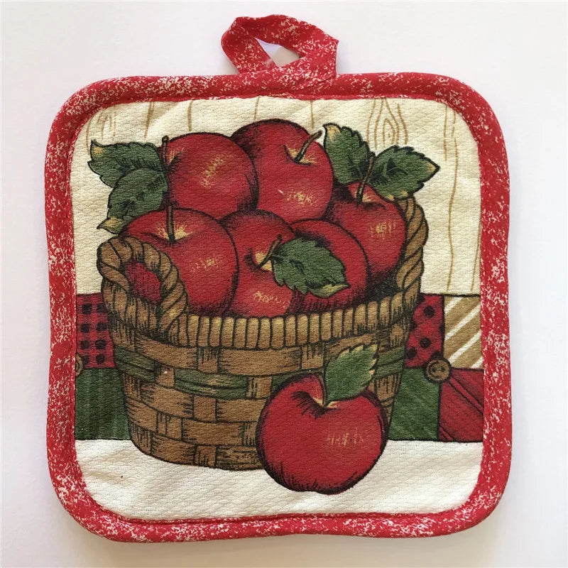 1Pc 16.5x16.5cm Square Sewing Cotton Heat Resistant Potholder Pot Holder Pads Table Placemat Kitchen Baking Tool