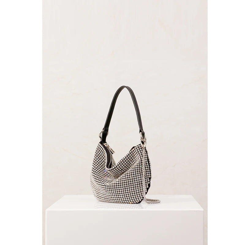 New Luxury Brand Designer Women Bags Rhinestone Bag Biling Flashing Diamond Full Bags Female Underarm Bag