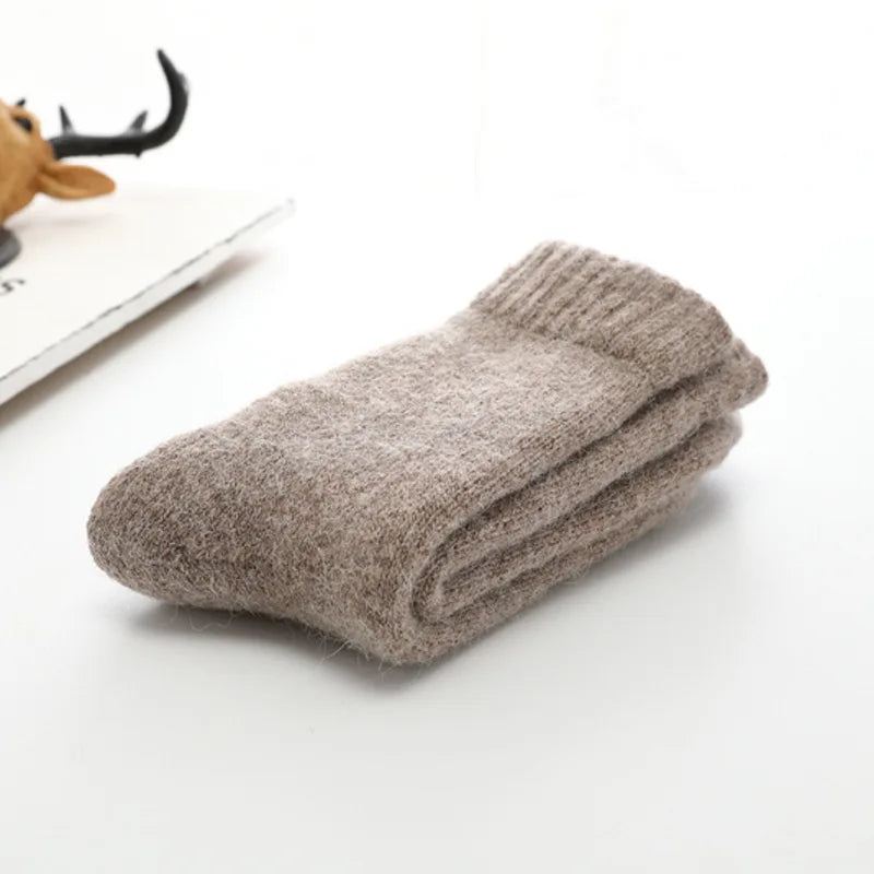 Men's Socks Winter Socks Calceta Hombre Skarpety Meskie Harajuku Super Plush Warm Funny Thickened Solid Socks Merino Wool Socks
