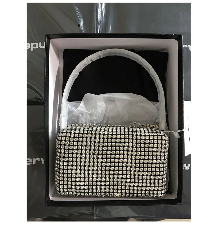 New Luxury Brand Designer Women Bags Rhinestone Bag Biling Flashing Diamond Full Bags Female Underarm Bag