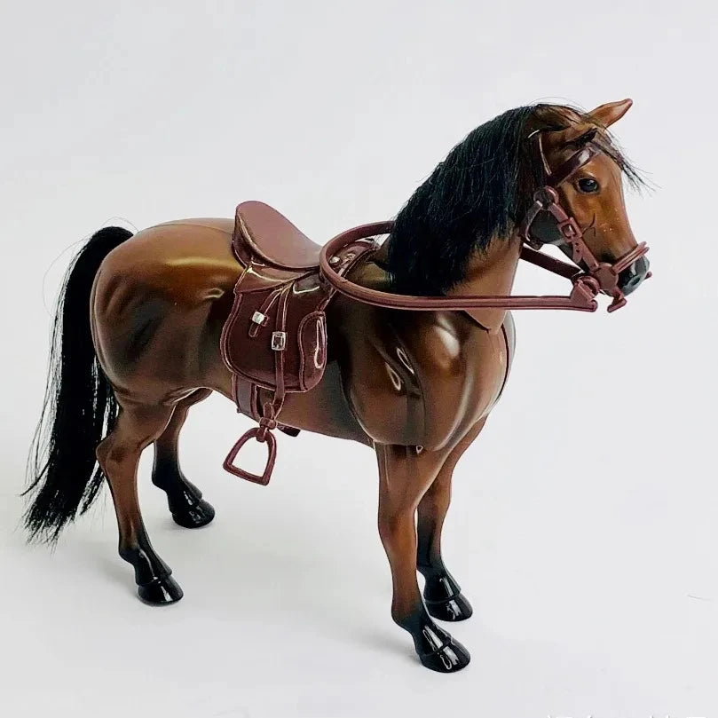 The dollhouse: simulation REINS saddle horse head riding supplies animal props mount model toy dolls