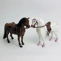 The dollhouse: simulation REINS saddle horse head riding supplies animal props mount model toy dolls