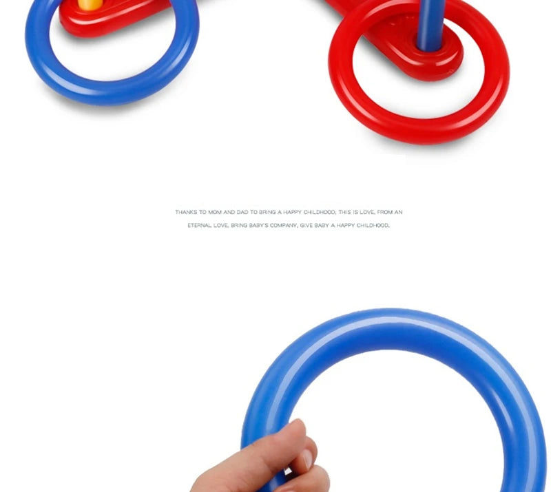 Encourage outdoor play 1 Set Hoop Ring Toss Game Durable and fun this plastic game includes a ferrule and is perfect for Toy