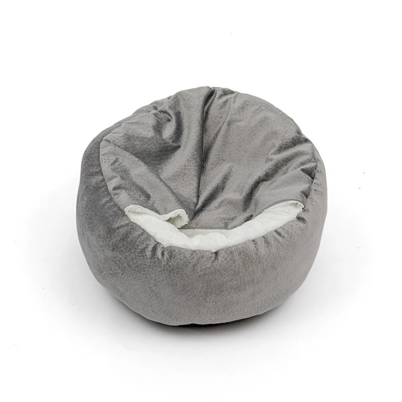 Benepaw Orthopedic Dog Bed With Hooded Blanket Winter Warm Waterproof Dirt Resistant Cat Puppy House Cuddler Machine Washable