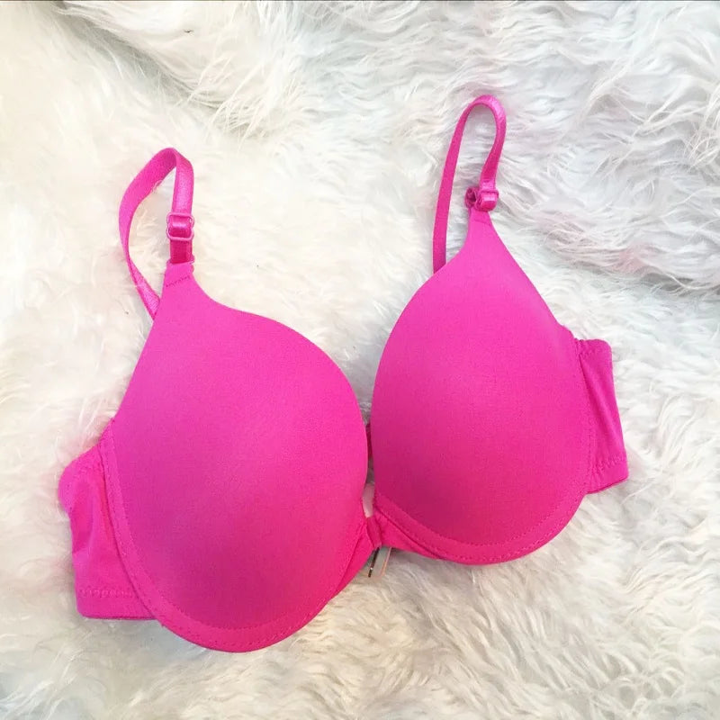 Bras For Women Push Up Bra Front Buckle A B C Cup Sexy Underwear Women Brassiere Lingerie Adjustable Strap Bralette