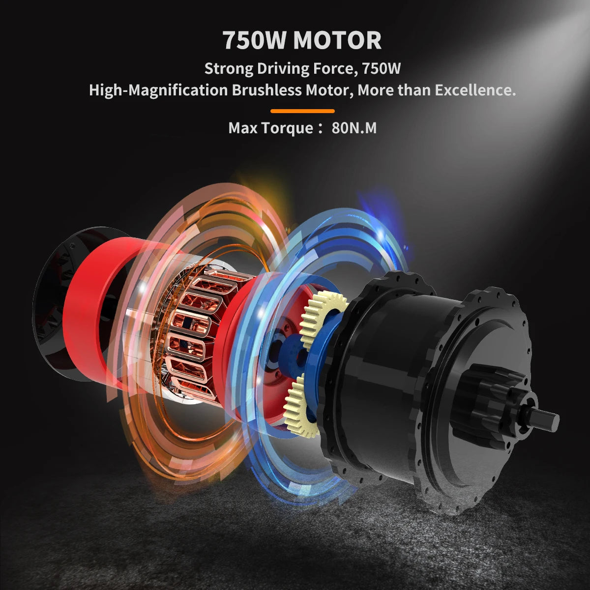 AOSTIRMOTOR S07-B 48V 13Ah Lithium Battery 750W Motor Ebike Electric Mountain Bicycle