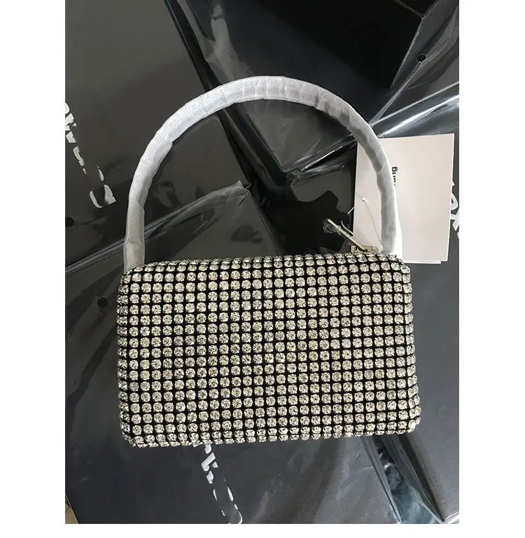 New Luxury Brand Designer Women Bags Rhinestone Bag Biling Flashing Diamond Full Bags Female Underarm Bag