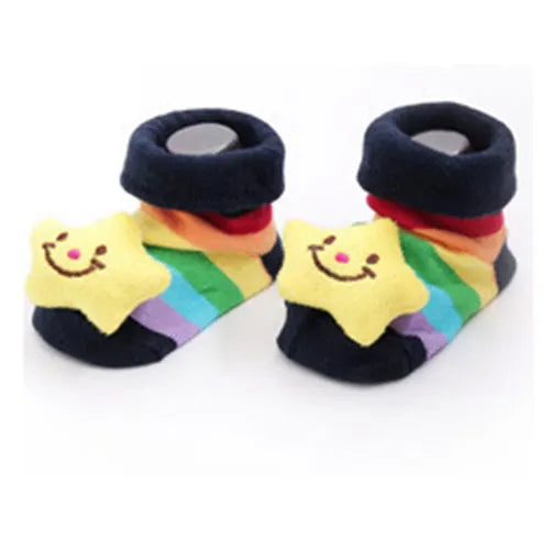 Newborn Baby Socks For Boys Girls Cotton Animal Cartoon Slipper Infant Boy Girl Socks Anti Slip Casual Toddler Home Floor Sock