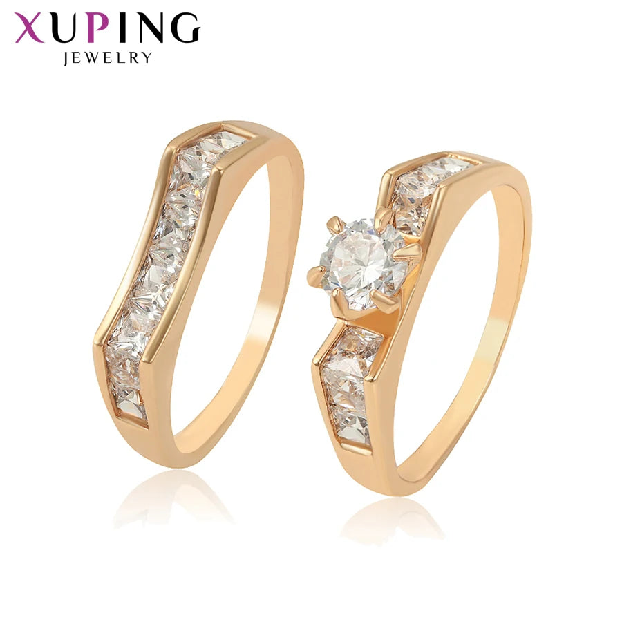 Xuping Jewelry Romantic Lovely Couple Ring for Women Exquisite or Vintage Engagement  Simple Gifts 16206