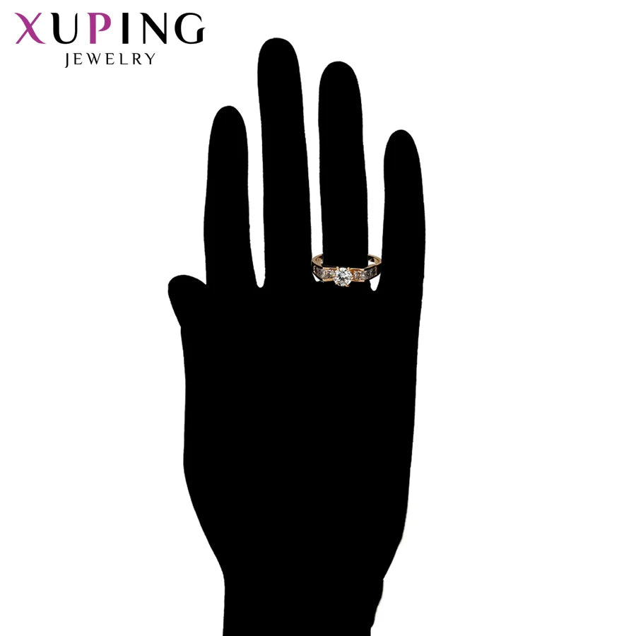 Xuping Jewelry Romantic Lovely Couple Ring for Women Exquisite or Vintage Engagement  Simple Gifts 16206