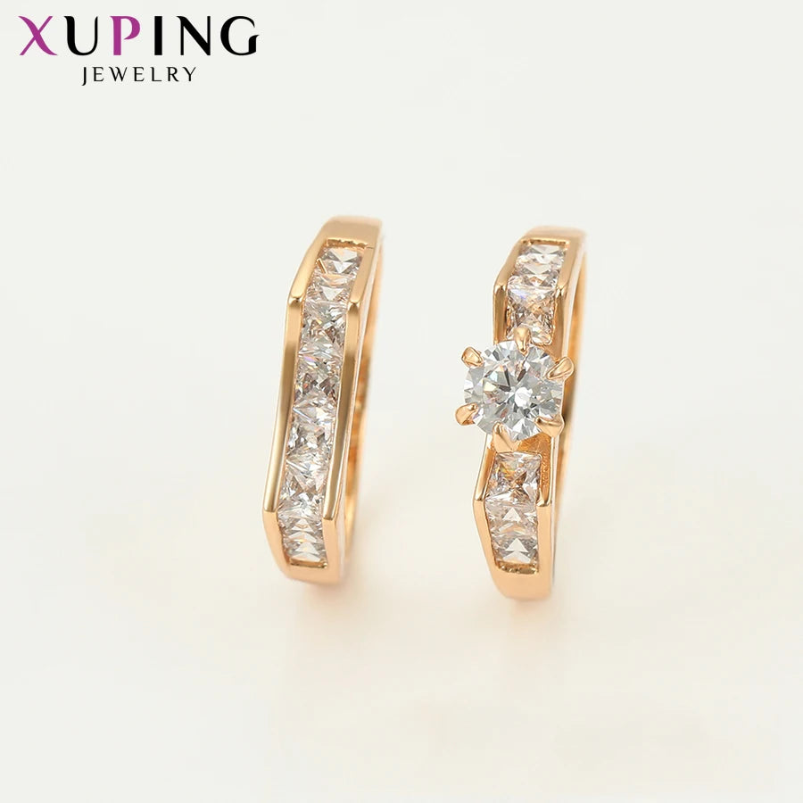 Xuping Jewelry Romantic Lovely Couple Ring for Women Exquisite or Vintage Engagement  Simple Gifts 16206