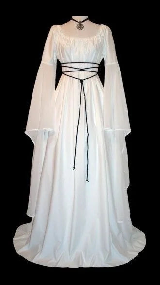 New Women Fashion Vintage Style Women Medieval Dress Gothic Dress Floor Length Women Cosplay Dress Retro Long Gown Dress