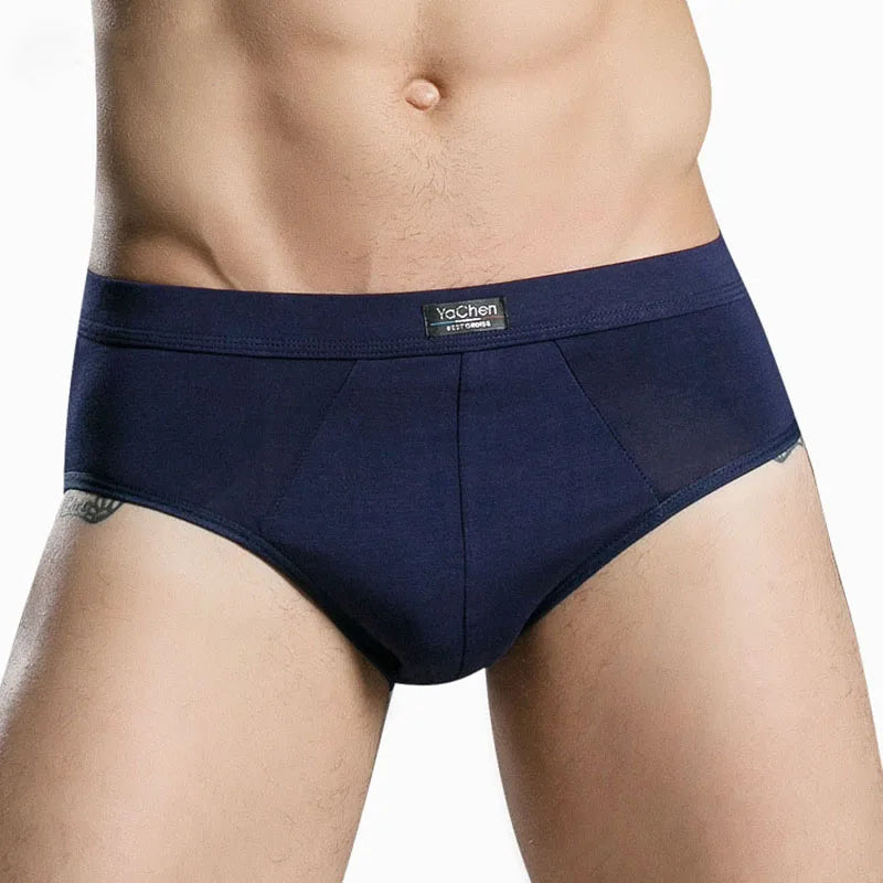 Modal Solid Breathable Man Underwear High Elasticity Fashion Yong Male Simple Style Breifs Sexy U Convex Bag Soft Underpants