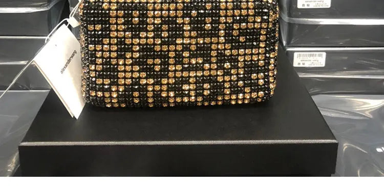 New Luxury Brand Designer Women Bags Rhinestone Bag Biling Flashing Diamond Full Bags Female Underarm Bag