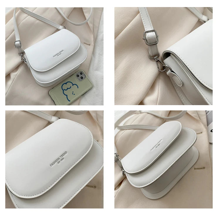 Fashion Trend Crossbody Bags for Women Solid Flap Shoulder Bag Designer Handbags and Purses Small Women Messenger Bags