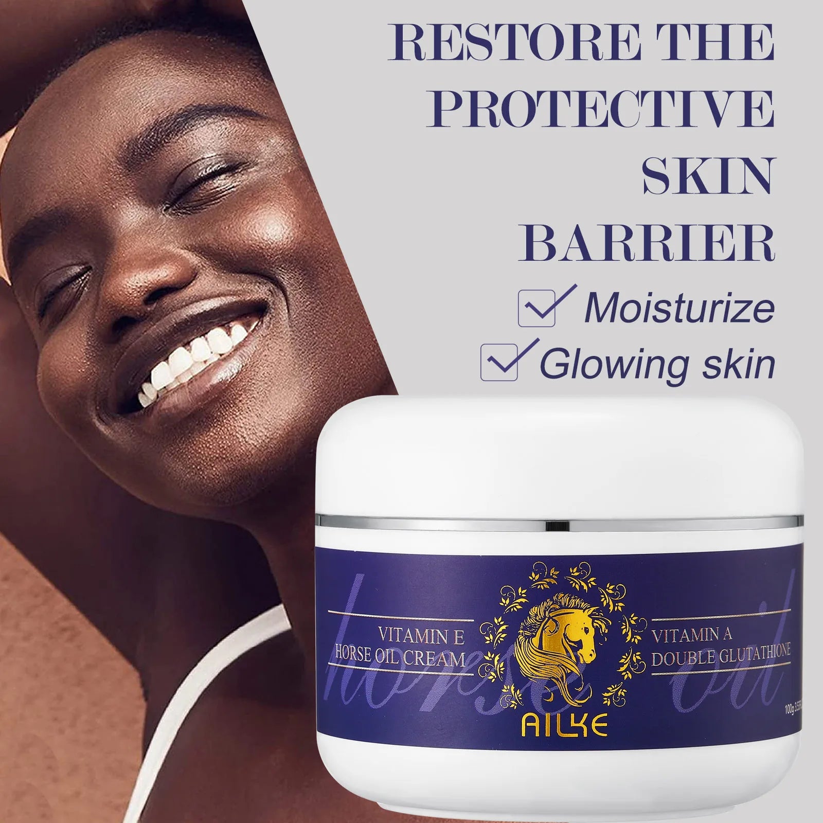 AILKE Double Glutathione Whitening Daily Skin Care, Clean Skin, Lightening, Even Toning, Remove Melanin, For All Skin Types