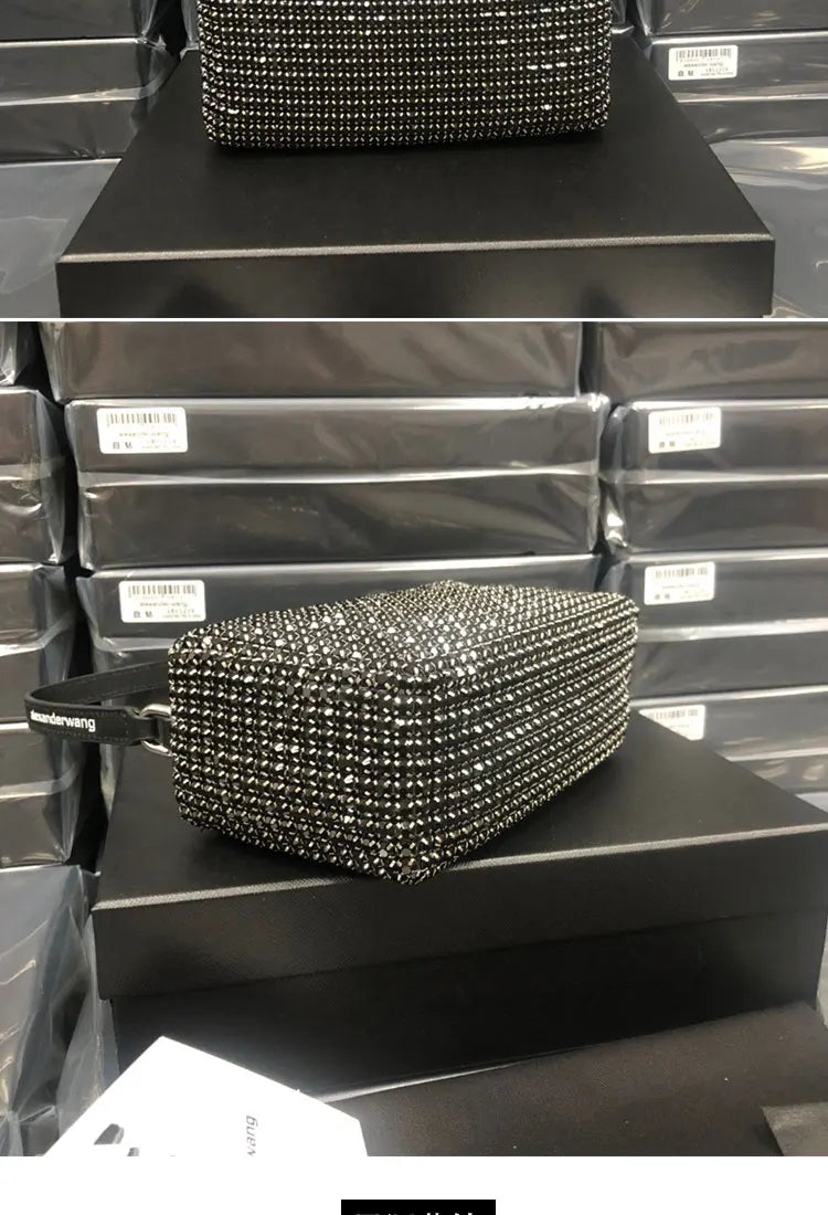 New Luxury Brand Designer Women Bags Rhinestone Bag Biling Flashing Diamond Full Bags Female Underarm Bag