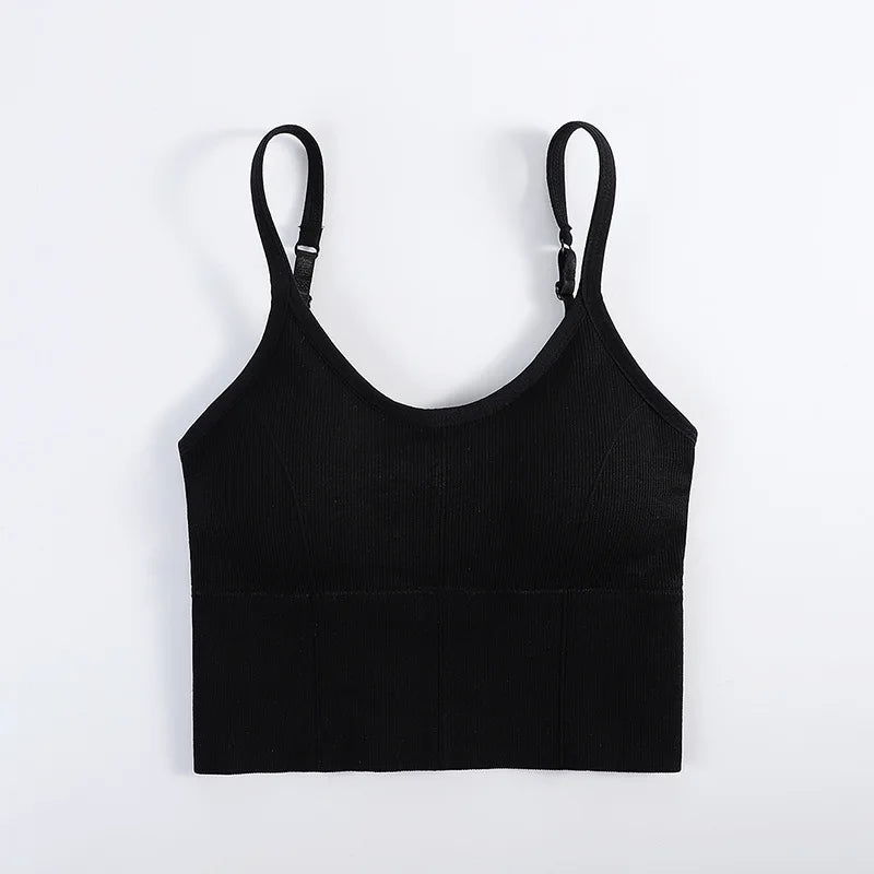 Bras Women Sexy Seamless Bra U Type Backless Bra Gym Running Push Up Bralette Padded Brassiere Women Fitness Sports Bra
