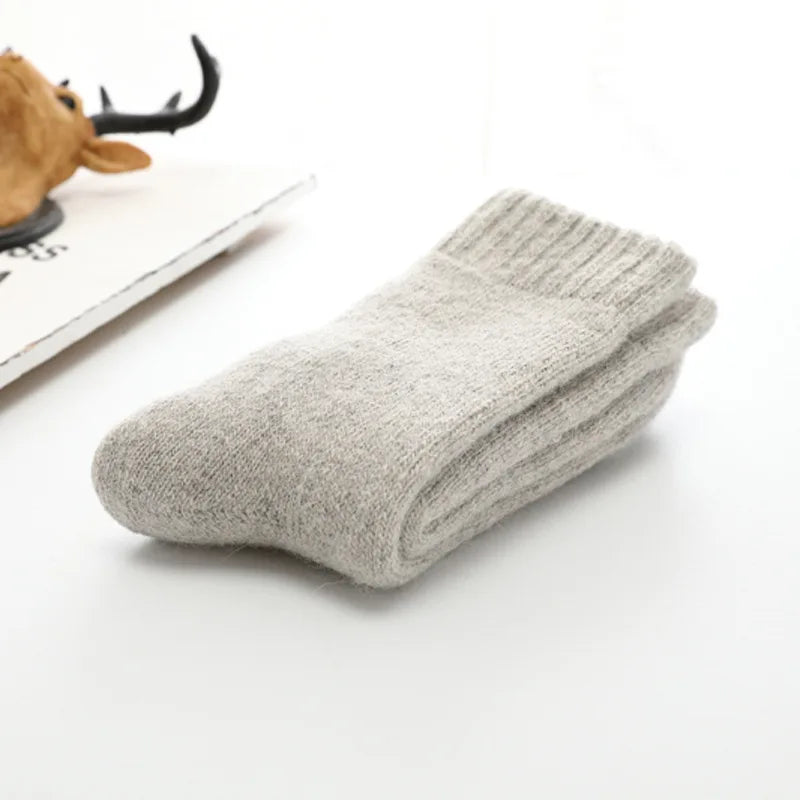 Men's Socks Winter Socks Calceta Hombre Skarpety Meskie Harajuku Super Plush Warm Funny Thickened Solid Socks Merino Wool Socks