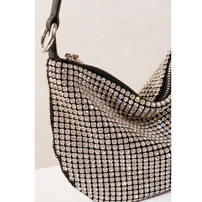 New Luxury Brand Designer Women Bags Rhinestone Bag Biling Flashing Diamond Full Bags Female Underarm Bag