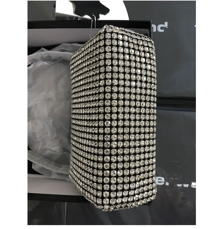 New Luxury Brand Designer Women Bags Rhinestone Bag Biling Flashing Diamond Full Bags Female Underarm Bag