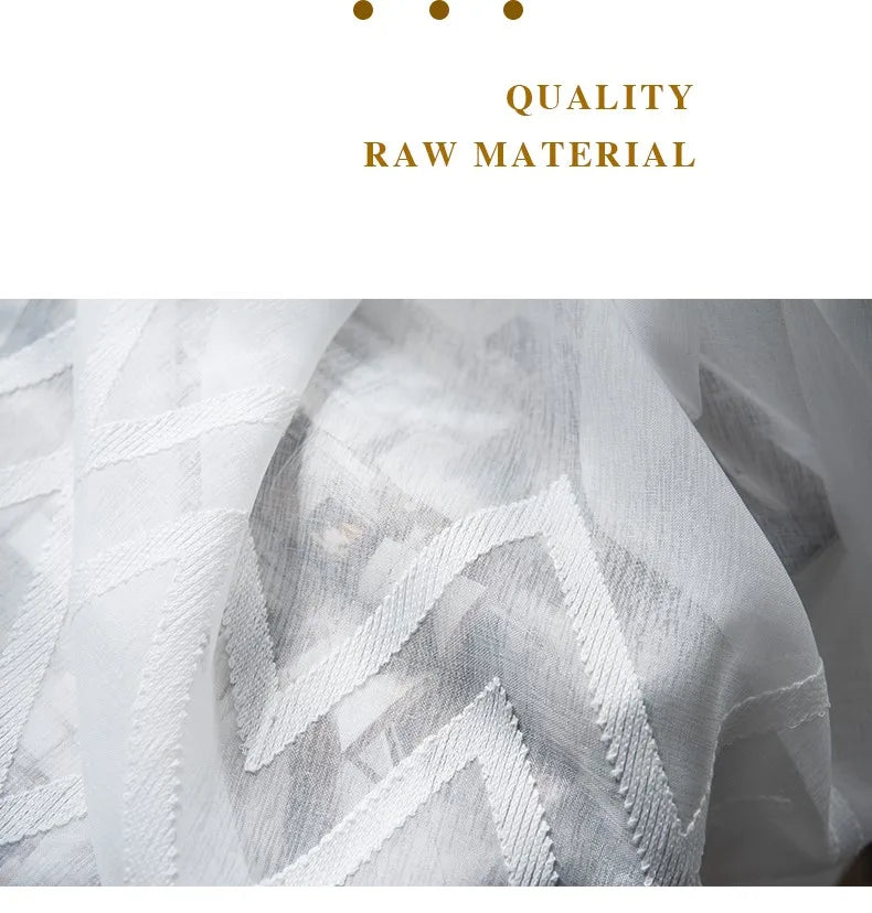 window Curtain sheer curtain product embroiders wave Europe type window gauze sitting room bedroom wave window curtains tulle