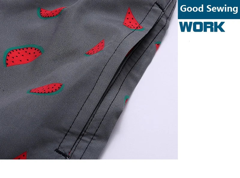 Quick-drying swimwear men beach shorts men's swimming trunks suit bath man holiday shorts quarter-print swimming trunk swimsuit