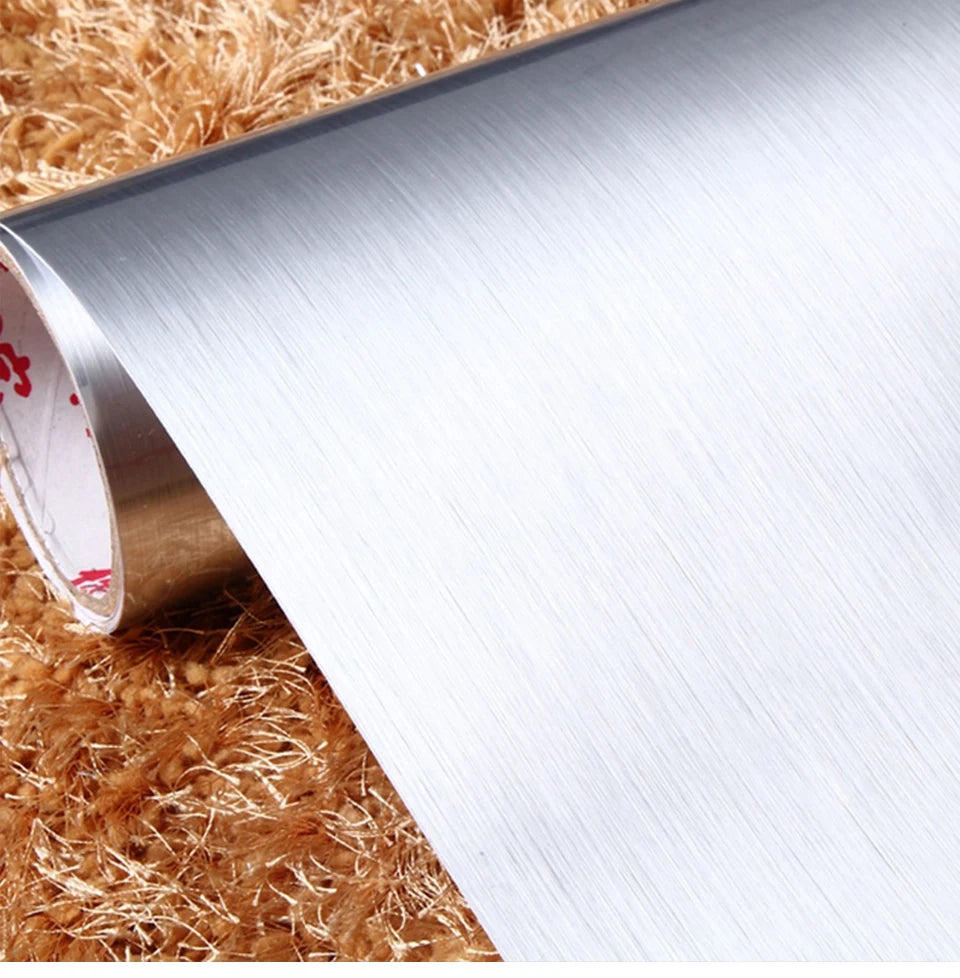 DIY Contact Paper Kitchen Stickers Solid Color PVC Self-adhesive  Home Decorative Marble Wallpaper Living room Study Furnitures