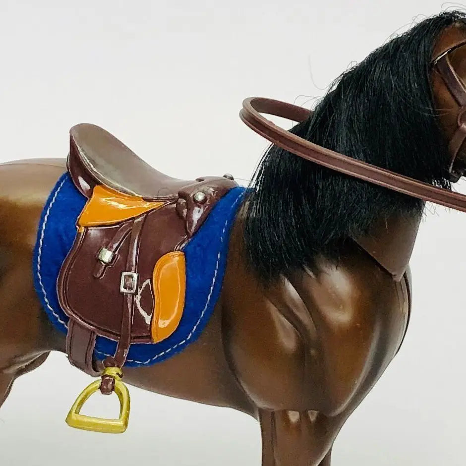 The dollhouse: simulation REINS saddle horse head riding supplies animal props mount model toy dolls